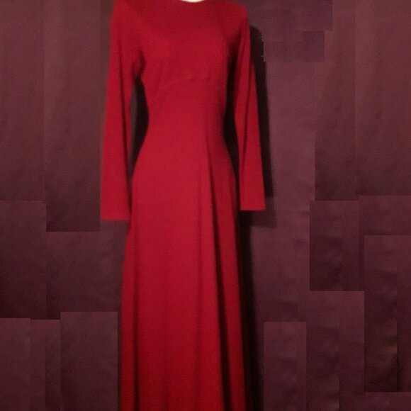 Vintage 90s Ann Taylor Full Length Maxi 100% Merino Wool Long Sweater Dress XS/S - Picture 11 of 11